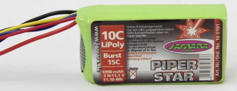 Akku für Piper Super Cub EPP 11,1 V 1000 mAh