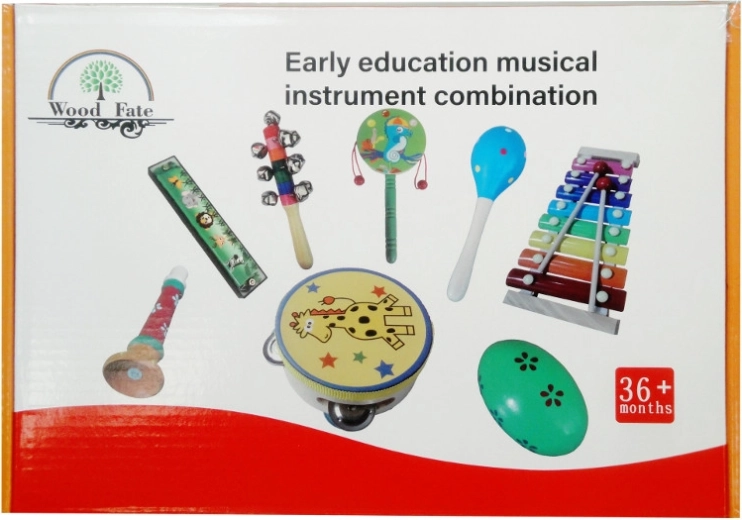 Holz-Musikinstrumente-Set für Kinder