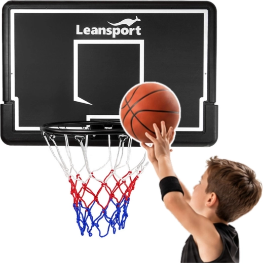 Leansport Basketballkorb mit Rückwand zum Aufhängen, 90 cm
