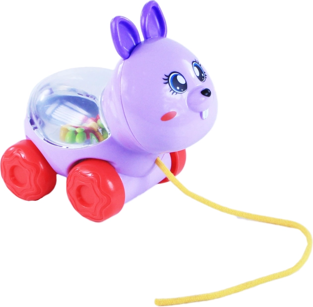 Zieh-Häschen mit bunten Kügelchen