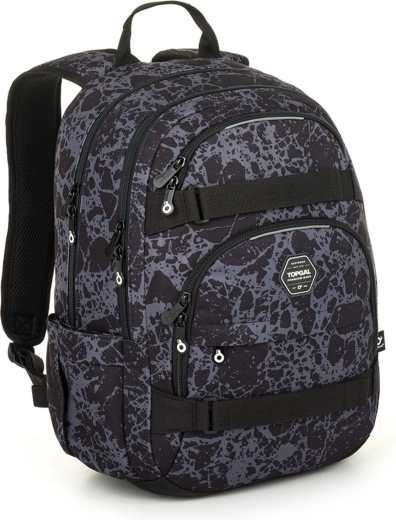 Topgal VIKI Schulrucksack für Schüler/Studenten mit grauem Muster