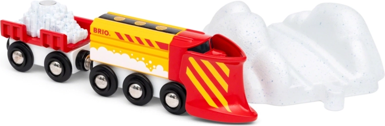BRIO World Zug mit Schneepflug