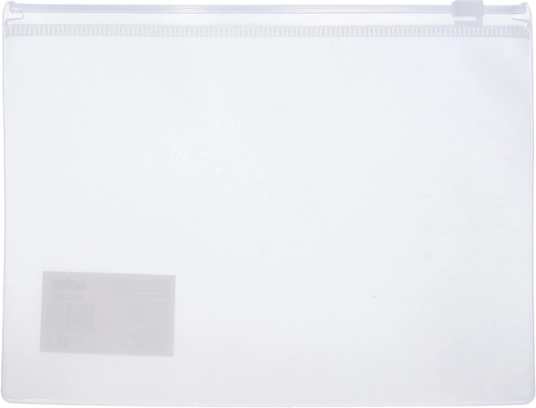 Transparente Mappe mit Reißverschluss 33 x 24 cm