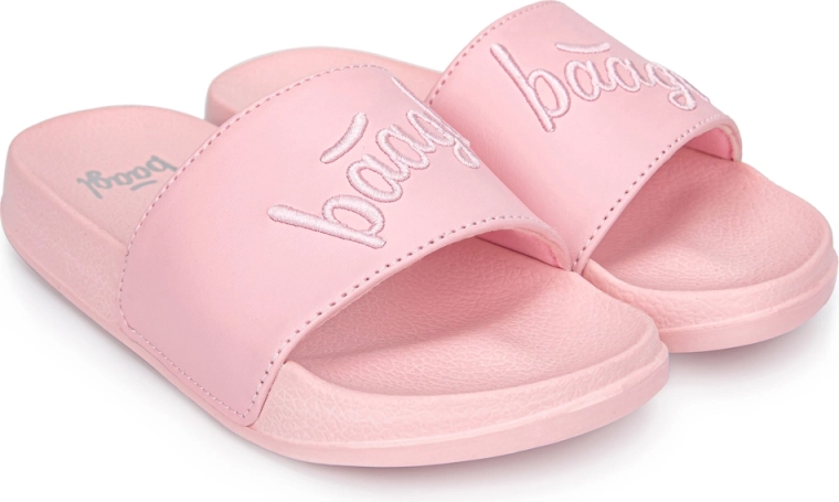 Baagl Pantoletten Logo pink