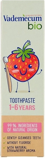 Vademecum Bio Kinderzahnpasta Erdbeere 1–6 Jahre 50 ml