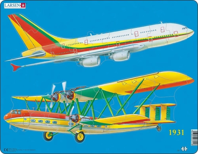 Puzzle Flugzeuge Geschichte und Gegenwart 23 Teile