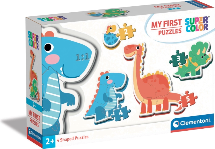 Clementoni mein erstes Puzzle Dinosaurier 4-in-1