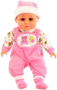 Sound-Baby mit weichem Körper, rosa