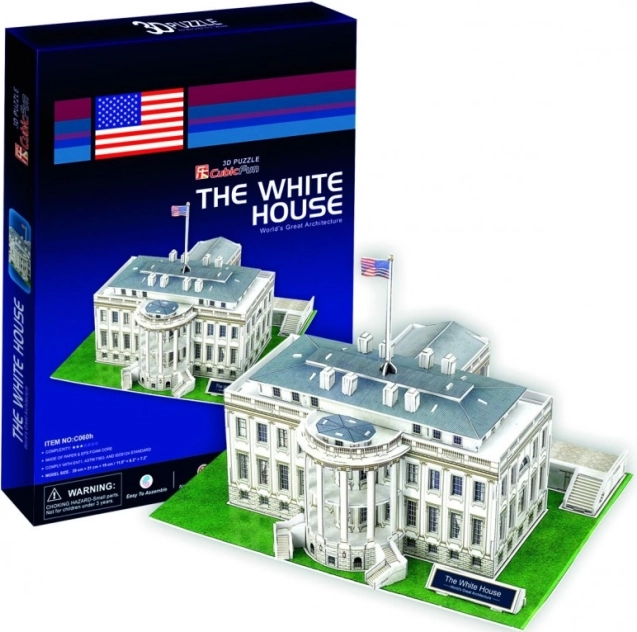 CUBICFUN 3D-Puzzle Weißes Haus – 64 Teile