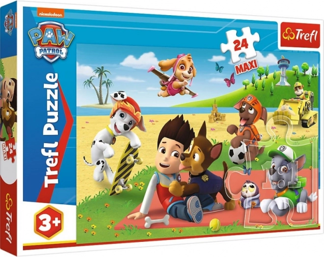 Trefl Puzzle PAW PATROL Maxi 24 Teile – Spaß auf der Decke