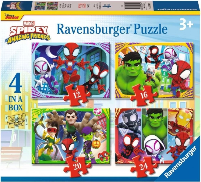 Puzzle RAVENSBURGER Spidey und seine fantastischen Freunde 4in1