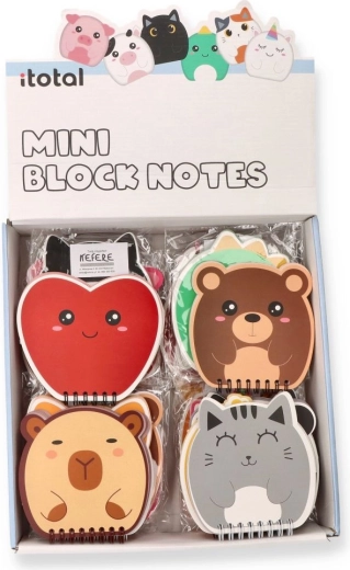 Niedliches tierförmiges Spiralnotizbuch mit 80 Blatt