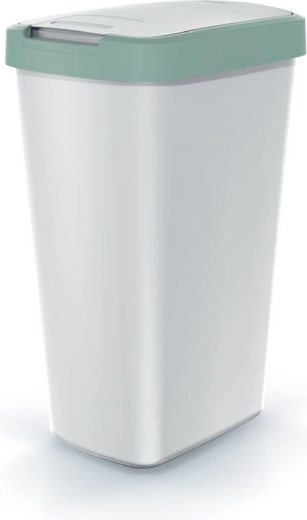 Mülleimer Compacta Q Flap 45 l, hellgrüner Deckel