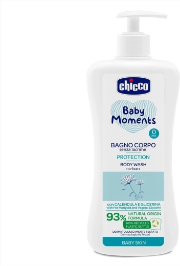 Chicco Baby Moments Protection Duschgel für Kinder 0m+, 750 ml