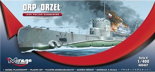 Polnisches U-Boot ORP Orzeł Modell zum Zusammenkleben