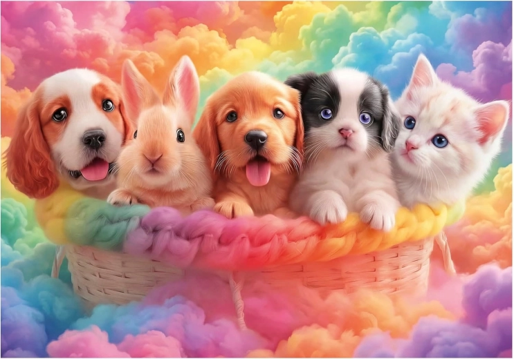 Educa Puzzle Freunde aus dem Körbchen 300 Teile