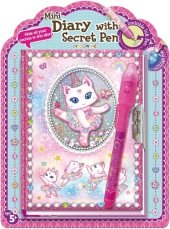 PECOWARE Tagebuch mit Kugelschreiber Katze Ballerina