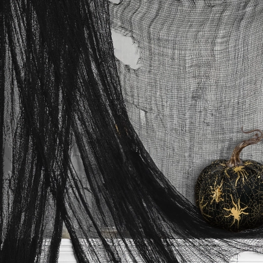 Halloween-schwarzer dekorativer Textilbehang 180 × 75 cm