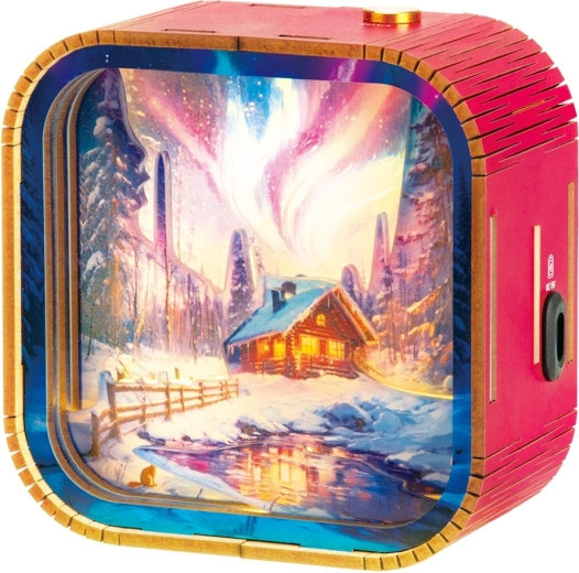 2Kids Toys 3D-Holzpuzzle-Lampe Polarlicht