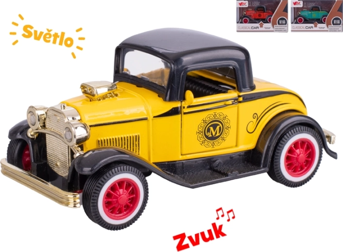 Metall-Automodell Oldtimer 1:36 mit Licht und Sound