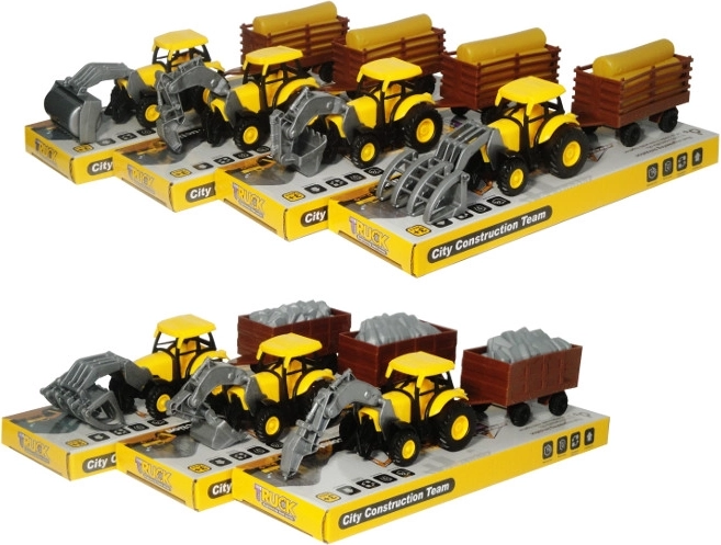 Traktor mit Anhänger – Baufahrzeug für Kinder