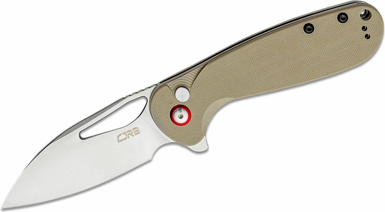 CJRB Lago Klapp-Taschenmesser Sand Polished, Wüstenbraun G10 - 1 Stück