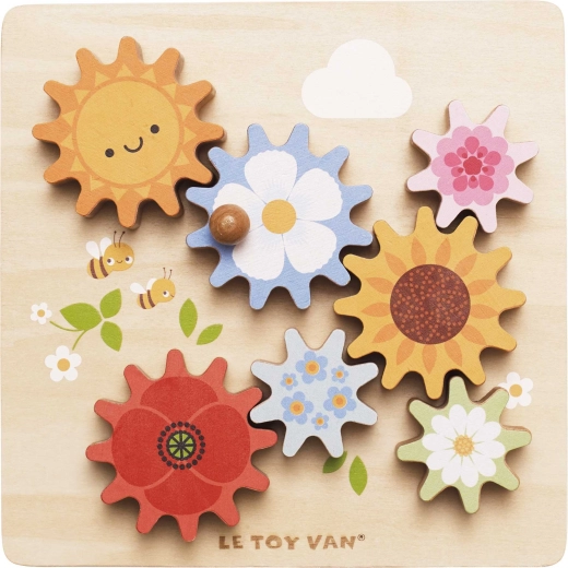 Le Toy Van Holz-Sensorik-Lernspielzeug mit Zahnrädern