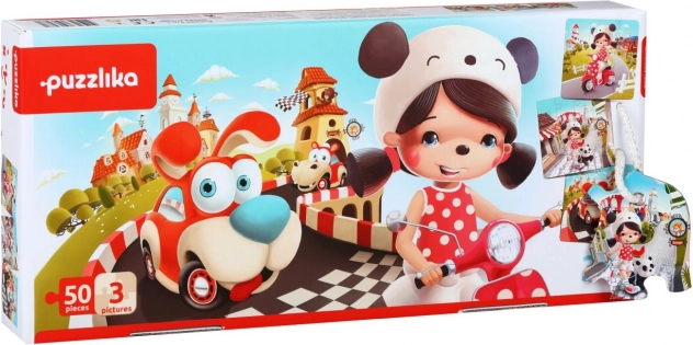 Puzzlika Glückliche Geschichten 3 in 1 Kinderpuzzle