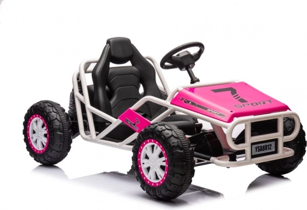 Kinderauto mit Akku Buggy 24V Rosa