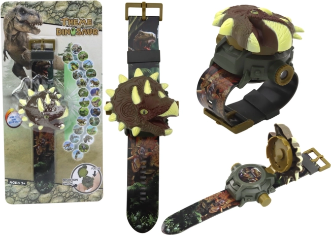 Kinderuhren mit 3D-Projektion von Dinosauriermotiven