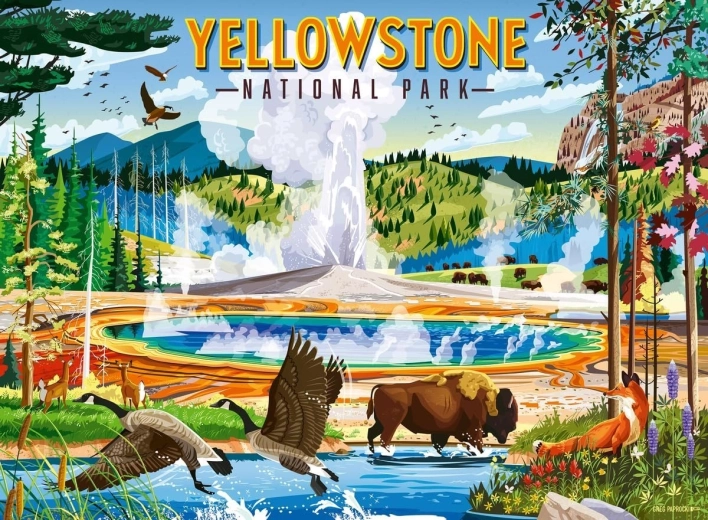 Ravensburger Puzzle Yellowstone-Nationalpark 500 Teile