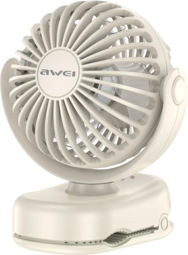 Awei F45 Mini-Tischventilator mit Clip, weiß