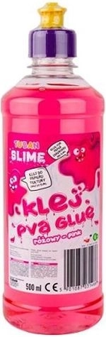 TUBAN rosafarbener PVA-Kleber 500 ml zur Slime-Herstellung