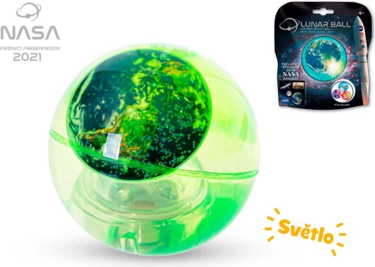 Leuchtender Springball NASA mit Glitzer 5 cm