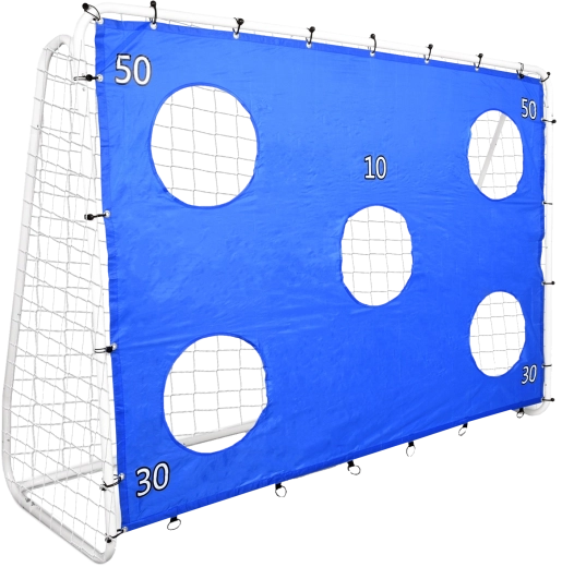 Fußballtor mit Netz und Zielplane 240 × 170 × 85 cm