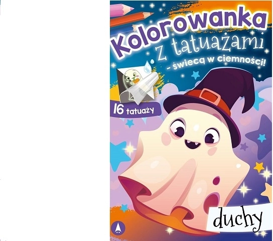 Malbuch mit im Dunkeln leuchtenden Tattoos – Geister