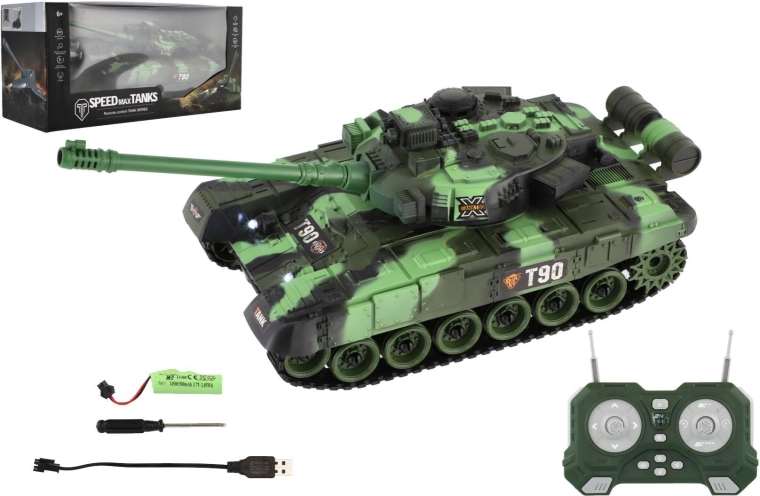 RC-Panzer T90 mit Fernbedienung, Licht und Sound