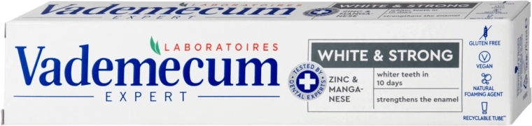 Vademecum Expert White & Strong aufhellende Zahnpasta 75 ml