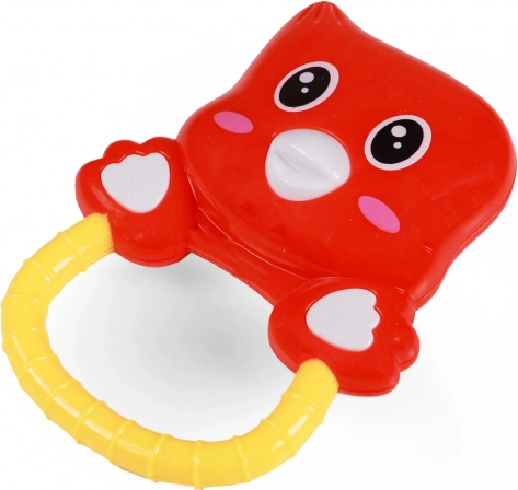 Babyrassel Vögelchen mit Halterung