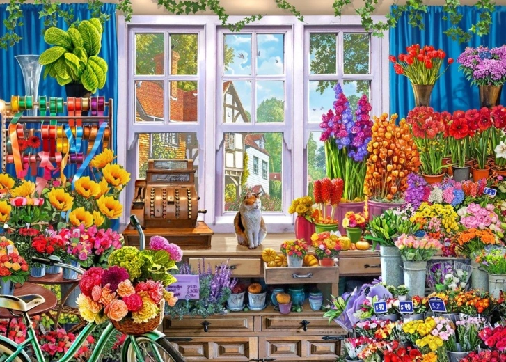 Puzzle Blumenladen 500 Teile BLUEBIRD