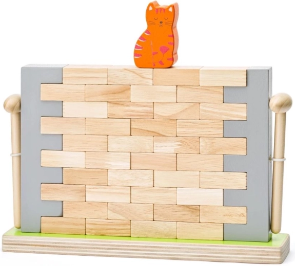 Balance-Spiel Woody – Bring die Mauer nicht zum Einsturz