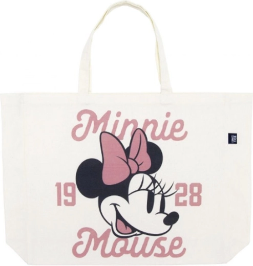 Baumwoll-Einkaufstasche Minnie Mouse 46 × 40,5 × 10 cm