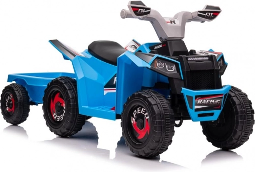 Blaue batteriebetriebene Quad XMX630T mit Anhänger
