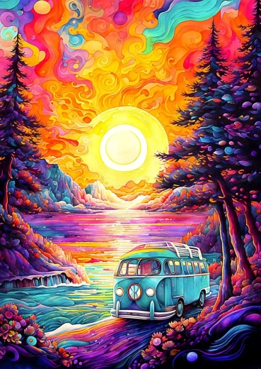 Enjoy Puzzle Leben im Van am Strand 1000 Teile