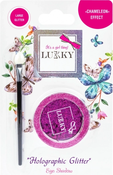 Gel-Lidschatten mit holografischem Glitzer