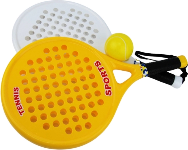 Set aus leichten Schlägern im Netz für Kinder