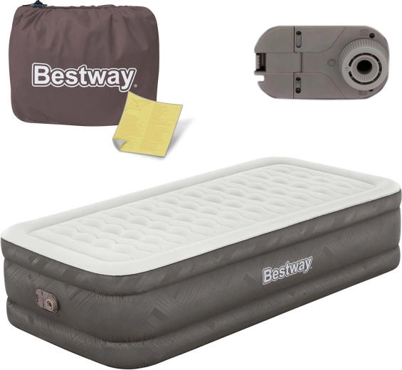 Aufblasbares Bett mit integrierter Elektropumpe 191 × 97 × 46 cm BESTWAY