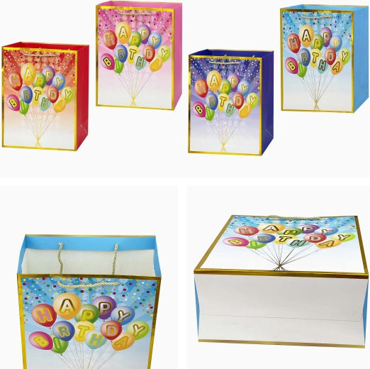 Papier-Geschenktasche Happy Birthday 40 × 30 × 12 cm
