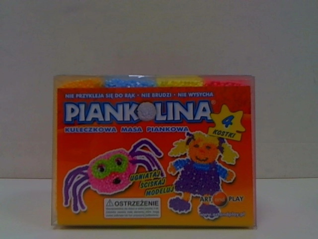 Piankolina Modelliermasse mit Kugeln, 4 Farben, orange