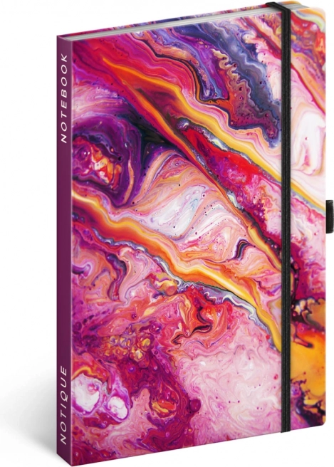 Notique liniertes Notizbuch Marble 13 × 21 cm